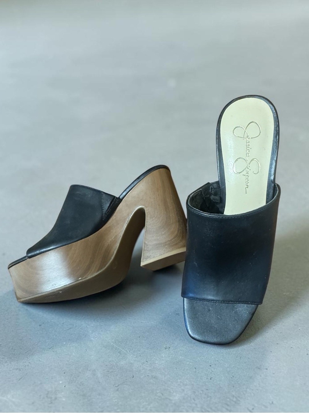Jessica Simpson Shelbie Platform Slide Sandal NWOT